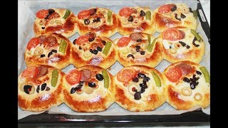 Yumuşacık Pizza Poğaça Tarifi  Kolay Pratik Pizza Tarifi [upl. by Mihsah]