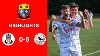 Caerleon 05 Cwmbrân Town  Gwent FA Senior cup  Quarter final highlights [upl. by Ogg]