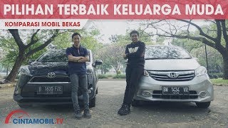 Komparasi Mobil Bekas Antara Honda Freed E 2013 VS Toyota Sienta V 2016  Cintamobil TV [upl. by Hearsh]