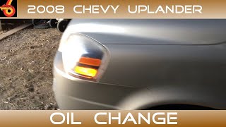 2007 Chevy Uplander Quick Oil Change DIY [upl. by Enyehc]