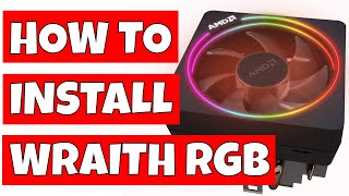 How To Install amp Setup AMD Stock Wraith Prism RGB Or Wraith Prism Max CPU Cooler [upl. by Itsirhc]