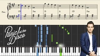 Panic At The Disco  House Of Memories  Piano Tutorial  Sheets [upl. by Yk]