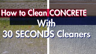 How to Clean Concrete Without A Pressure Washer [upl. by Ahsaenat]