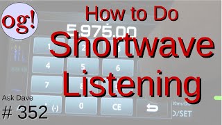 Learn About Shortwave Listening SWL for Beginners 352 [upl. by Areyk59]