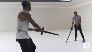 Sword Fight Choreography  Medieval Broadsword SPACT [upl. by Lambrecht464]