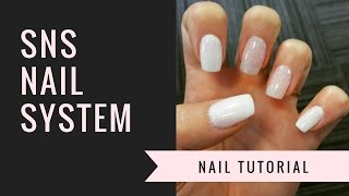 SNS Nail Tutorial  Natural Nails  jiannajay [upl. by Zelikow]