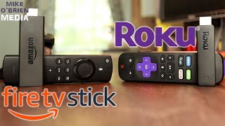 Amazon Fire TV Stick vs Roku Streaming Stick  Voice Remote TV Controls HD Streaming [upl. by Airolg]