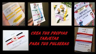 DIY Tutorial tarjetas para pulseras DIY jewelry cards [upl. by Ahsiemal]