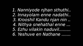 Malayalam Christian Worship songs with lyrics [upl. by Nayb]