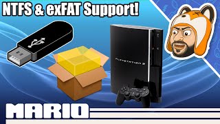 How to Install PS3 PKG Files from exFAT amp NTFS USB Drives  Large 4 GB PKG Support [upl. by Yrol]