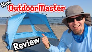 OutdoorMaster XL Beach Tent Review Beach Shade Size Comparison [upl. by Nnail]