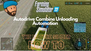 Autodrive Combine Unloading  Farming Simulator 22 [upl. by Eerihs250]