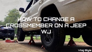 How To Change A Crossmember On A Jeep  Vlog Style [upl. by Leacock795]