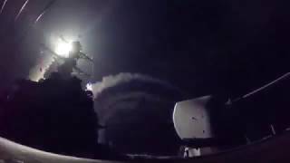 US Fires Tomahawk Missiles into Syria [upl. by Keverne]