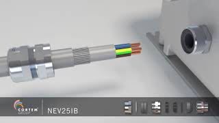 NEV cable glands for armoured cables with thick armour [upl. by Oremar]