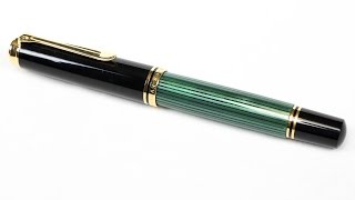 Fountain Pen Review Pelikan M1000 Green Stripe [upl. by Aeuhsoj]