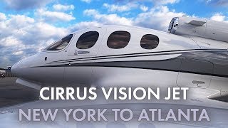 Cirrus Vision Jet  New York to Atlanta  KHPN  KPDK [upl. by Layman]