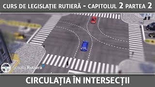 Curs de legislație rutieră  Capitolul 2 Partea 2  Circulația în intersecții [upl. by Auoz]