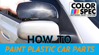 How to Paint Plastic Car Parts [upl. by Mallina]