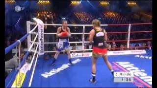 Hagar Finer vs Regina Halmich [upl. by Ecirbaf]