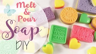 Saponette fatte in casa  MeltampPour Soap DIY [upl. by Oiragelo673]