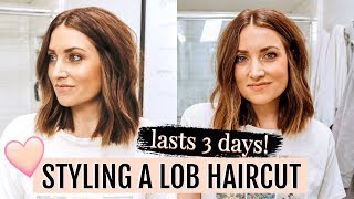 HOW TO STYLE A LOB  EASY WAVES HAIR TUTORIAL  Kendra Atkins [upl. by Dayle]