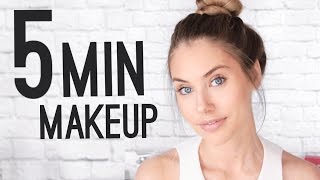 QUICK amp EASY 5 MINUTE MAKEUP TUTORIAL [upl. by Reiko95]