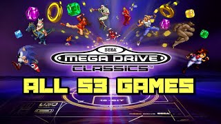 Sega Mega DriveGenesis Classics for PS4 amp Xbox One  All 53 Games Shown [upl. by Regina655]