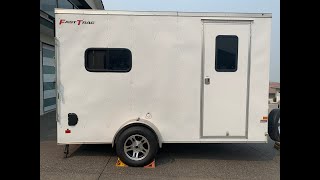 Enclosed Trailer Toy Hauler Conversion Window Install Tips [upl. by Donnell]