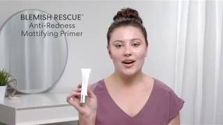 Acne Makeup Routine with Blemish Rescue Primer from bareMinerals [upl. by Akeryt20]