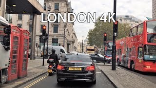 London 4K  Monday Morning  Driving Downtown UK [upl. by Olav]