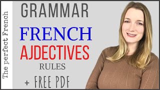 French Adjectives  Grammar  Rules  Feminine Masculine  French grammar for beginners [upl. by Ahsekel112]