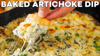 CrowdPleasing Baked Spinach Artichoke Dip  Quick amp Delicious Holiday Recipe [upl. by Dinse]