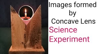 Image formation by concave lens  Science Experiments  science project  science model [upl. by Siramaj]