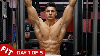 ANDREI DEIU TRAINS BACK amp ABS  DAY 1 of 5 [upl. by Hakeem]