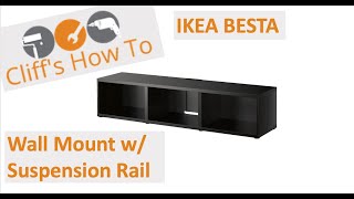 Wall Mount Besta Using Suspension Rail [upl. by Aneleasor]