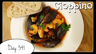 Cioppino SeaFood Soup Recipe by Laura Vitale Food Challenge DAY 341 [upl. by Beyer141]