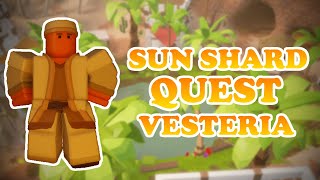 Sun Shard Guide Get Portable Water and a Weapon Roblox Vesteria [upl. by Amati]