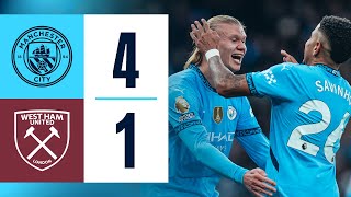 HIGHLIGHTS  MAN CITY 4  1 WEST HAM  City Overpower West Ham to Usher in 2025 in Winning Style [upl. by Chloras904]