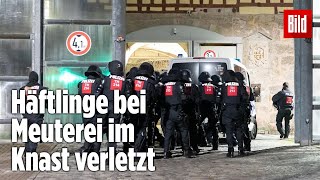 Gefängnismeuterei Polizei stürmt Knast in Thüringen  JVA Untermaßfeld [upl. by Erny404]