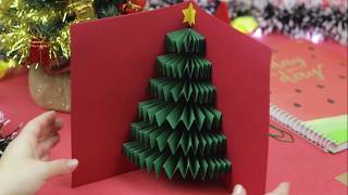 Como fazer um Cartão Pop Up de Natal  DIY [upl. by Zeeba]