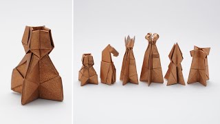 CHESS ORIGAMI  PAWN ♙ Jo Nakashima [upl. by Rabma]