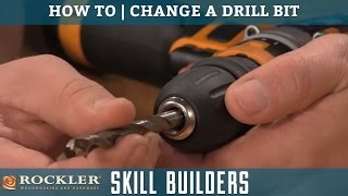 How to Change a Drill Bit  Rockler Skill Builders [upl. by Annaeel]