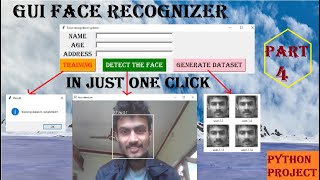 GUI face recognizer  Face recognition complete project Part 4  Python project  Tkinter [upl. by Euqinu]