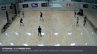 Passing drills from the Basketball Australia Centre of Excellence Mens program [upl. by Canter]