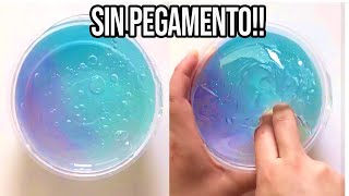 HAZ SLIME CON 1 INGREDIENTE💦 Probando Recetas SIN Pegamento [upl. by Gabbie271]