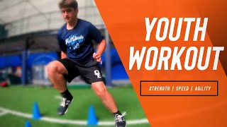 Youth Speed Strength and Agility Workout [upl. by Lehcor]