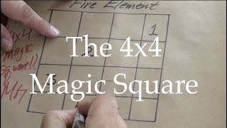 The Basics of quotMagicquot Squares The 4x4 quotMagicquot Square [upl. by Albert60]