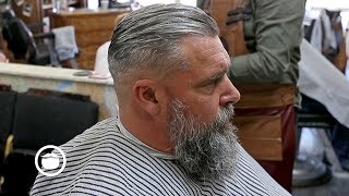 Barber Gives the Perfect Classic Fade [upl. by Greenberg]