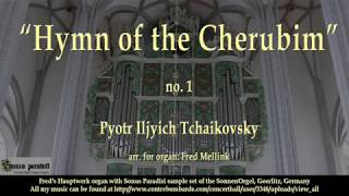 Hymn of the Cherubim no 1 P I Tchaikovsky arr for organ [upl. by Kal937]